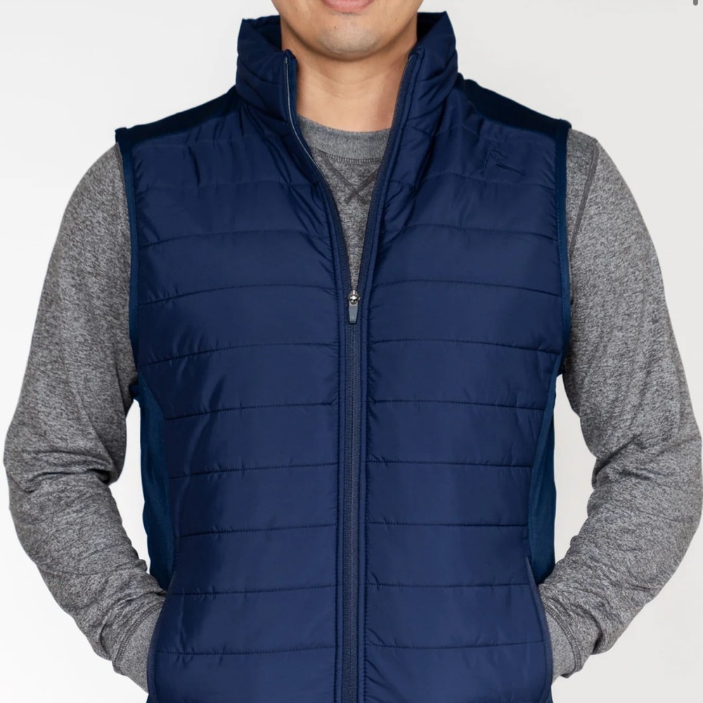 Rhoback Men's Fleet Navy Quilted Vest